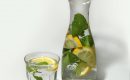Water met een smaakje: citroen en munt